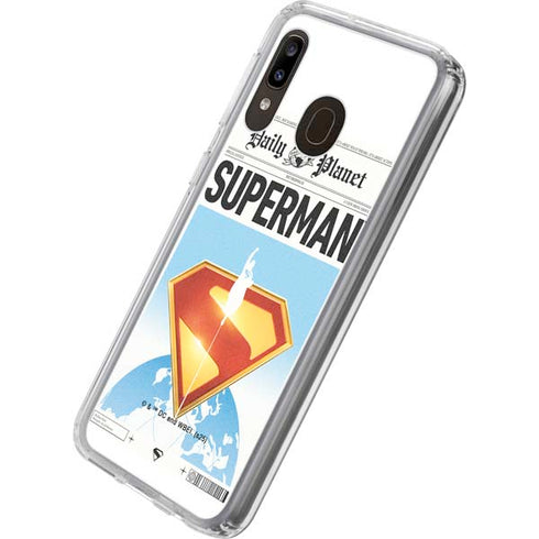Superman 2025 Daily Planet Superman Cover Galaxy A20 Clear Case